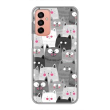 Чохли з Котиками для Samsung Galaxy M13 (VPrint) (Мальовані котики)