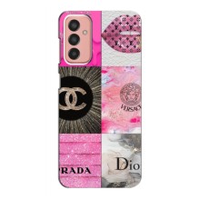 Чехол (Dior, Prada, YSL, Chanel) для Samsung Galaxy M13 (Модница)