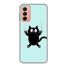 Чохол з принтом для Samsung Galaxy M13 (AlphaPrint) Модні коти (Падаючий кіт)