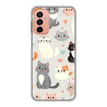 Чохол з малюнком кіт на Samsung Galaxy M13 (Колаж котів)