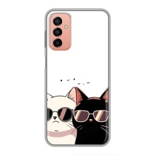 Чохол з малюнком кіт на Samsung Galaxy M13 (Коти в окулярах)