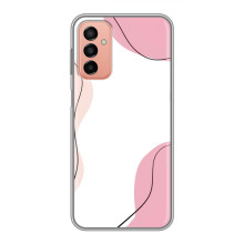 Чохол квітковий дизайн для Samsung Galaxy M13 – Рожевий фон