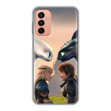 Чехол как приручить дракона на Samsung Galaxy M13 (Гикавка и Астрид)