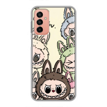 Чехол с Лабубу на Samsung Galaxy M13 (Коллаж Лабубу)