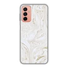 Мраморный чехол на Samsung Galaxy M13 (VPrint) (Белый мрамор)