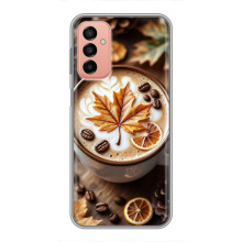Чехол с уникальным дизайном «Осень с кофе» для Samsung Galaxy M13 – Пряный кофе