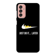 Силиконовый Чехол на Samsung Galaxy M13 с картинкой Nike – Later