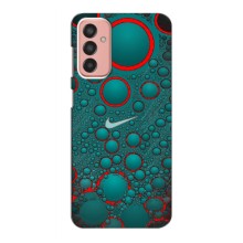 Силиконовый Чехол на Samsung Galaxy M13 с картинкой Nike (Найк зеленый)