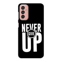 Силиконовый Чехол на Samsung Galaxy M13 с картинкой Nike – Never Give UP