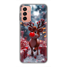 Яскравий чохол для Samsung Galaxy M13 з Зимові Оленята (Олень серед подарунків)