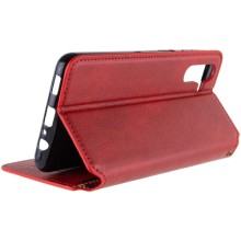 Кожаный чехол книжка GETMAN Cubic (PU) для Samsung Galaxy M14 5G – Красный