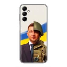 Чехол для Samsung Galaxy M14 (M146) (AlphaPrint - с принтом Зеленского) – Зеленский солдат