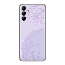 Чохол квітковий дизайн для Samsung Galaxy M14 (M146) – Монстера фіолетова