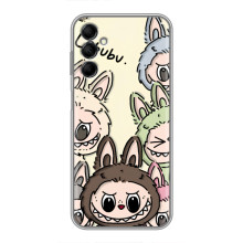 Чехол с Лабубу на Samsung Galaxy M14 (M146) (Коллаж Лабубу)