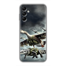 Чехол с мемами тралалело тралала для Samsung Galaxy M14 (M146) – Гусини и крокодило