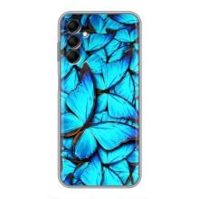 Силиконовый бампер с картинкой животных для Samsung Galaxy M14 (M146) (Крылья бабочек)