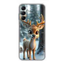 Яскравий чохол для Samsung Galaxy M14 (M146) з Зимові Оленята (Оленятко в лісі)