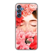 Чехлы (ART) Цветы на Samsung Galaxy M15 (M156) (VPrint) (Глаза в цветах)