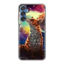 Чехлы с картинкой Лисички для Samsung Galaxy M15 (M156) (VPrint) (Лисица в космосе)