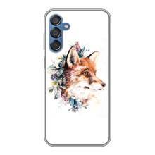 Чехлы с картинкой Лисички для Samsung Galaxy M15 (M156) (VPrint) (Лисичка в цветочках)