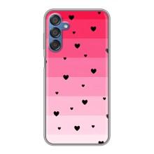 Чехлы с тематикой "Маленькие Сердечки" на Samsung Galaxy M15 (M156) (Чорные сердечки)