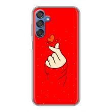 Чехлы (Знак сердечка) на Samsung Galaxy M15 (M156) – Сердце на красном