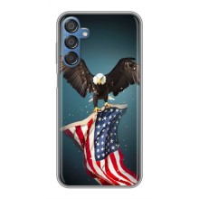 Чохол Прапор USA для Samsung Galaxy M15 (M156) (Орел і прапор)