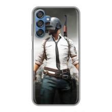 Силиконовый чехол с картинкой "Герой Pubg" на Samsung Galaxy M15 (M156) – Пабг