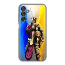 Чехол с картинкой (Патриотический КОЗАК) на Samsung Galaxy M15 (M156) – Козак с крыльями