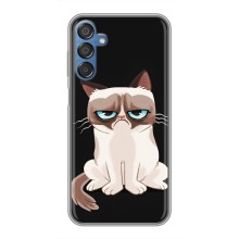 Чехол с принтом для Samsung Galaxy M15 (M156) (AlphaPrint) Модные коты (Грустный кот)