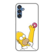Чехол с Симпсонами для Samsung Galaxy M15 (M156) (VPrint) (Гомер с пончиком)