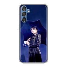 Чехлы Венсдей на Samsung Galaxy M15 (M156) Уэнсдей (AlphaPrint) (Уэнздей с зонтом)
