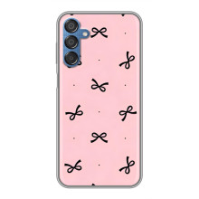 Чохол банти для Samsung Galaxy M15 (M156) – Чорні бантики