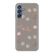 Чехол с рисунком кот на Samsung Galaxy M15 (M156) (Лапы и усы)