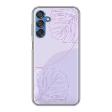 Чехол цветочный дизайн для Samsung Galaxy M15 (M156) – Монстера фиолетовая