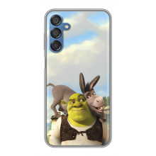 Чехол с мультфильмом Шрек на Samsung Galaxy M15 (M156) – Шрек и осел