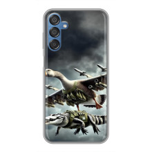 Чехол с мемами тралалело тралала для Samsung Galaxy M15 (M156) – Гусини и крокодило