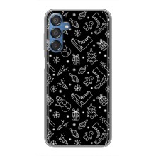 Новогодние, Праздничные Чехлы для Samsung Galaxy M15 (M156) - 2024 год (Новогодний фон)