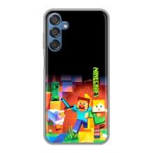 Чехлы для Samsung Galaxy M15 (M156) (Персонажи Майн Крафт) (Герой Майнкрафт)