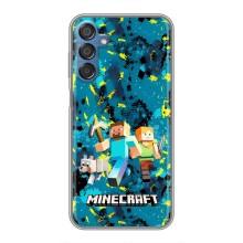 Чехлы для Samsung Galaxy M15 (M156) (Персонажи Майн Крафт) (Майнкрафт)