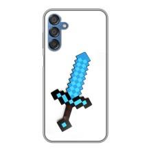 Чехлы для Samsung Galaxy M15 (M156) (Персонажи Майн Крафт) (Меч)
