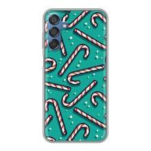 Силіконовий бампер на різдво для Samsung Galaxy M15 (M156) (Льодяники)