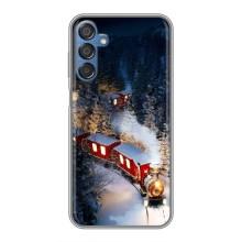 Силіконовий бампер на різдво для Samsung Galaxy M15 (M156) (Потяг)