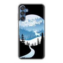 Силіконовий бампер на різдво для Samsung Galaxy M15 (M156) (Різдвяний Олень)