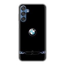 Силиконовый бампер с картинкой машины на Samsung Galaxy M15 (M156) (Черный BMW)