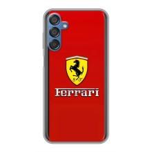Силиконовый бампер с картинкой машины на Samsung Galaxy M15 (M156) (Ferrari Logo)
