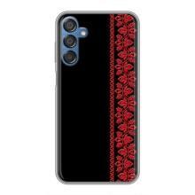 Силиконовый Чехол на Samsung Galaxy M15 (M156) (Красная Вышиванка)