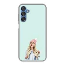 Силиконовый Чехол на Samsung Galaxy M15 (M156) с картинкой Стильных Девушек (В шапке)