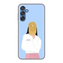 Силиконовый Чехол на Samsung Galaxy M15 (M156) с картинкой Стильных Девушек (Желтая кепка)
