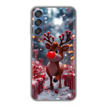 Яркий чехол для Samsung Galaxy M15 (M156) с Зимними Оленятами – Олень среди подарков